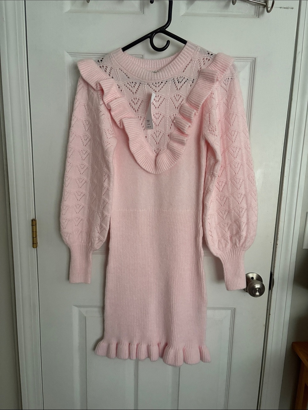 Miss Selfridge pink knit dress